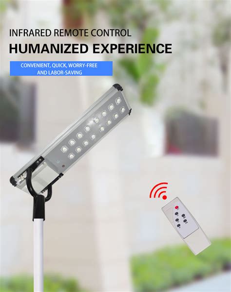 Solar integrated street light with remote control .